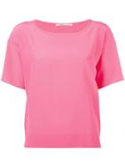 Agnona Plain T-shirt - Pink & Purple
