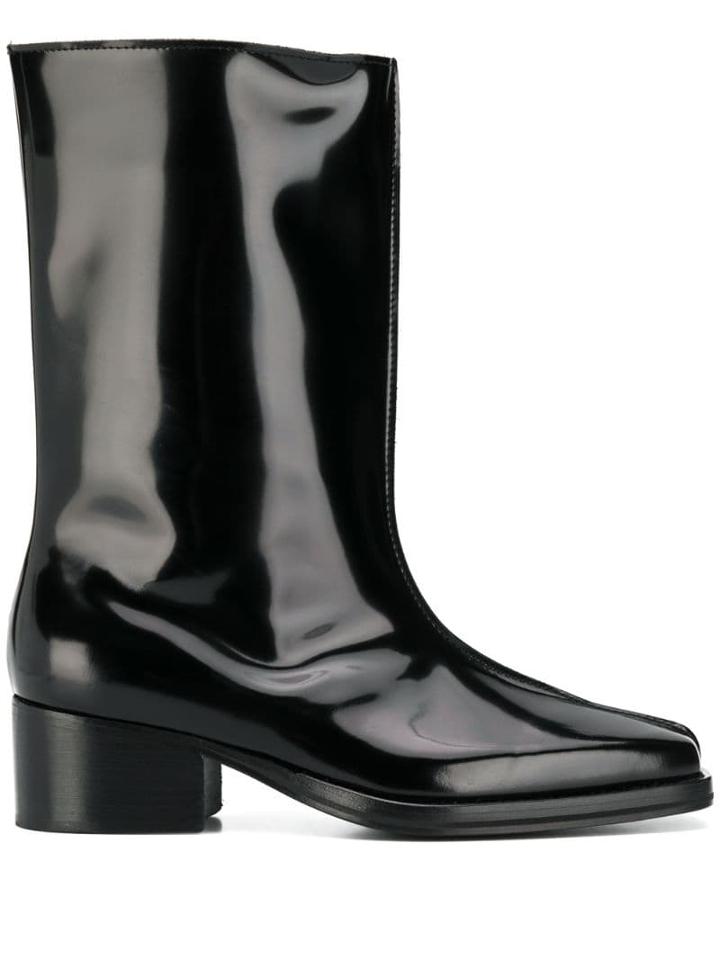Y/project Low Tubular Boots - Black