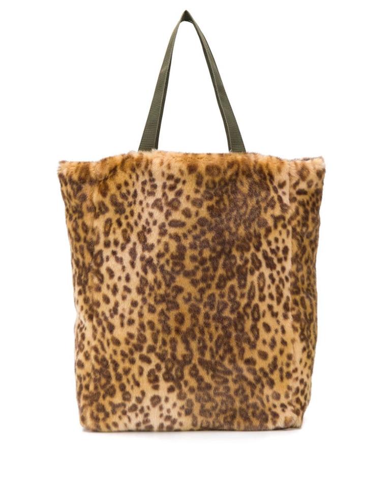 Bellerose Leopard Print Shopper Tote - Neutrals