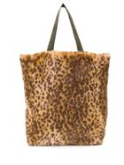Bellerose Leopard Print Shopper Tote - Neutrals