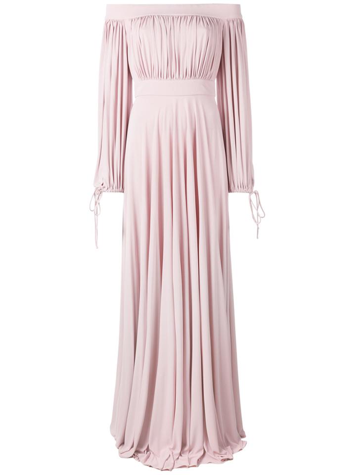 Alexander Mcqueen Off The Shoulder Gown - Pink & Purple