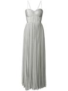 Maria Lucia Hohan Strapless Flared Gown - Metallic