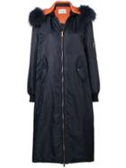 Forte Dei Marmi Couture Long Parka Coat - Blue