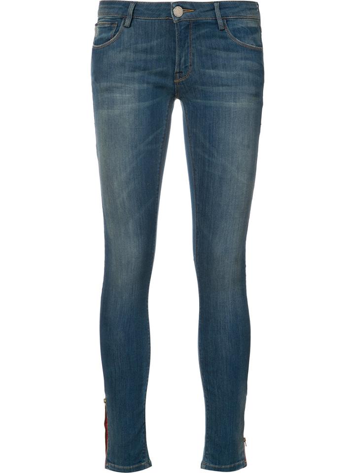 Etienne Marcel - Stretch Cropped Skinny Jeans - Women - Cotton/polyamide/spandex/elastane - 27, Blue, Cotton/polyamide/spandex/elastane