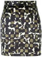 Dsquared2 Camouflage Print Mini Skirt, Women's, Size: 42, Silk/polyester