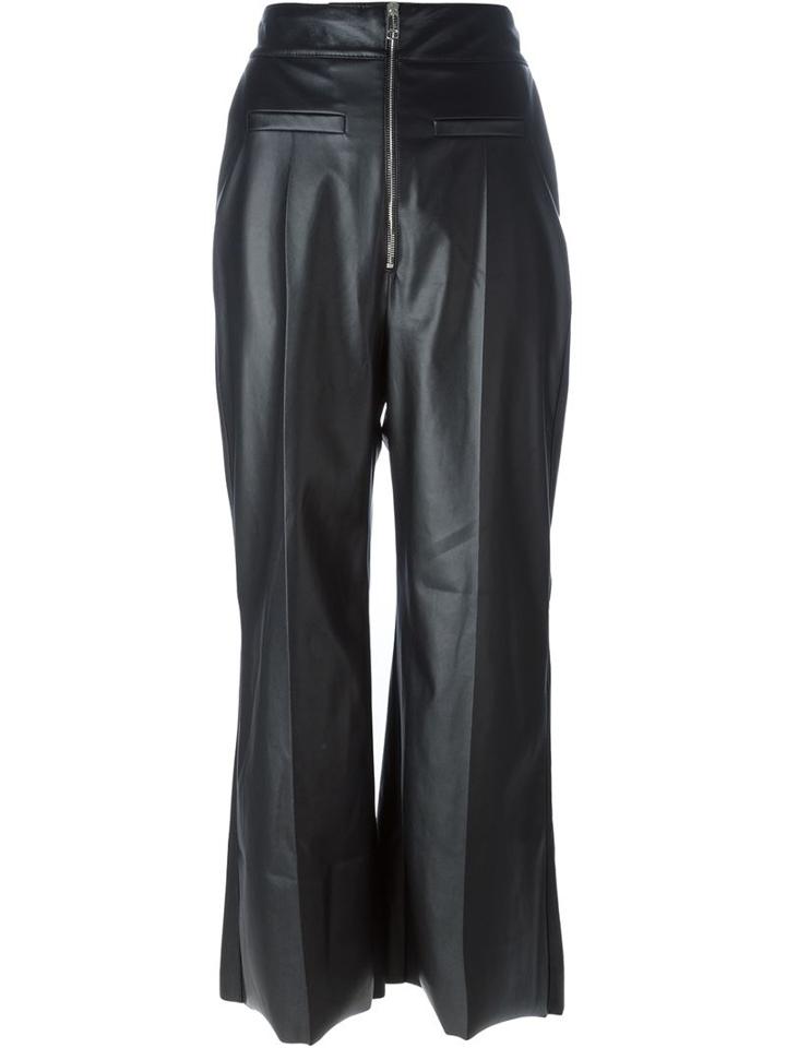 Sportmax Faux Leather Flared Trousers