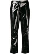 Koché Cropped Fitted Trousers - Black