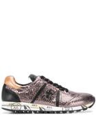 Premiata Lucyd Metallic Low Top Sneakers - Neutrals