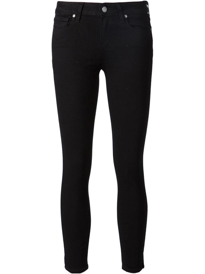 Paige Verdugo Skinny Jeans, Women's, Size: 29, Black, Rayon/cotton/polyester/spandex/elastane