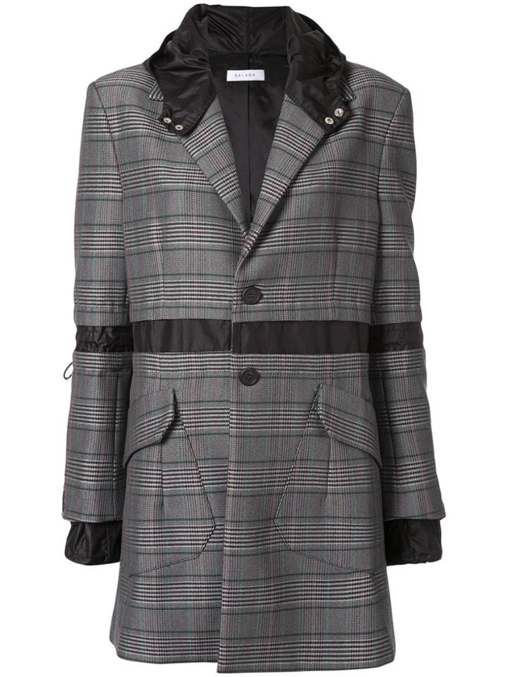 Delada Drawstring Detail Jacket - Grey