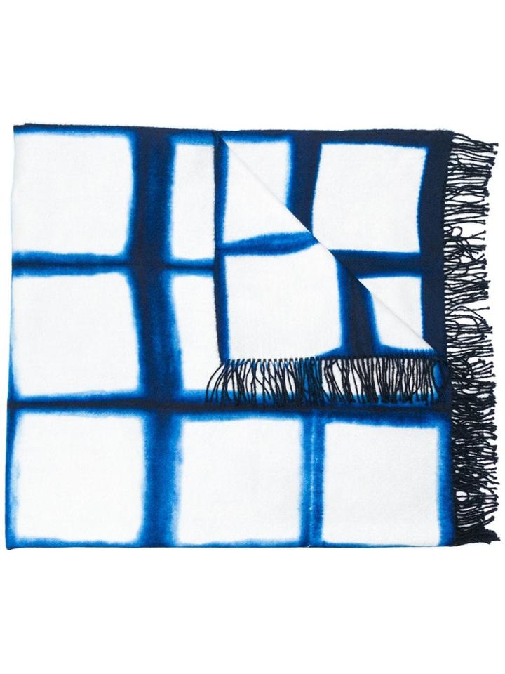 Suzusan Diffuse Pattern Scarf - Blue
