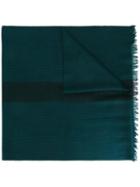 Paul Smith Houndstooth Scarf, Men's, Green, Lambs Wool