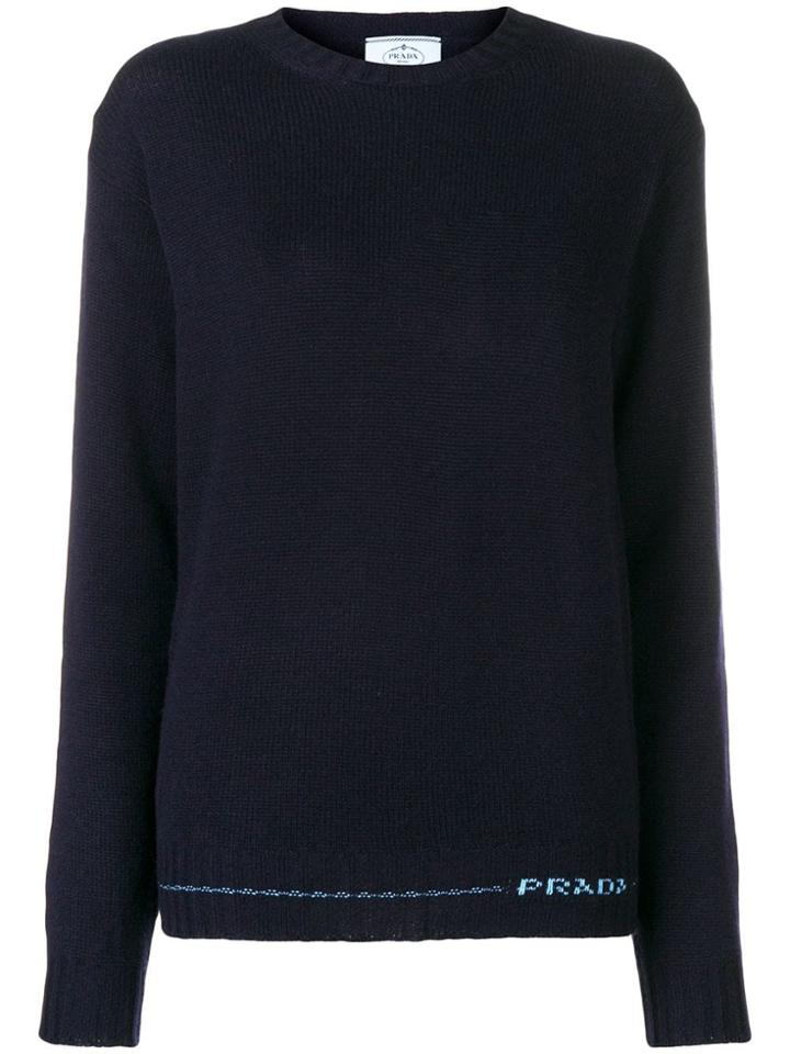 Prada Branded Jumper - Blue