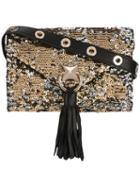 Sonia Rykiel Tassel Crossbody Bag, Women's, Grey, Polyester/leather/cotton