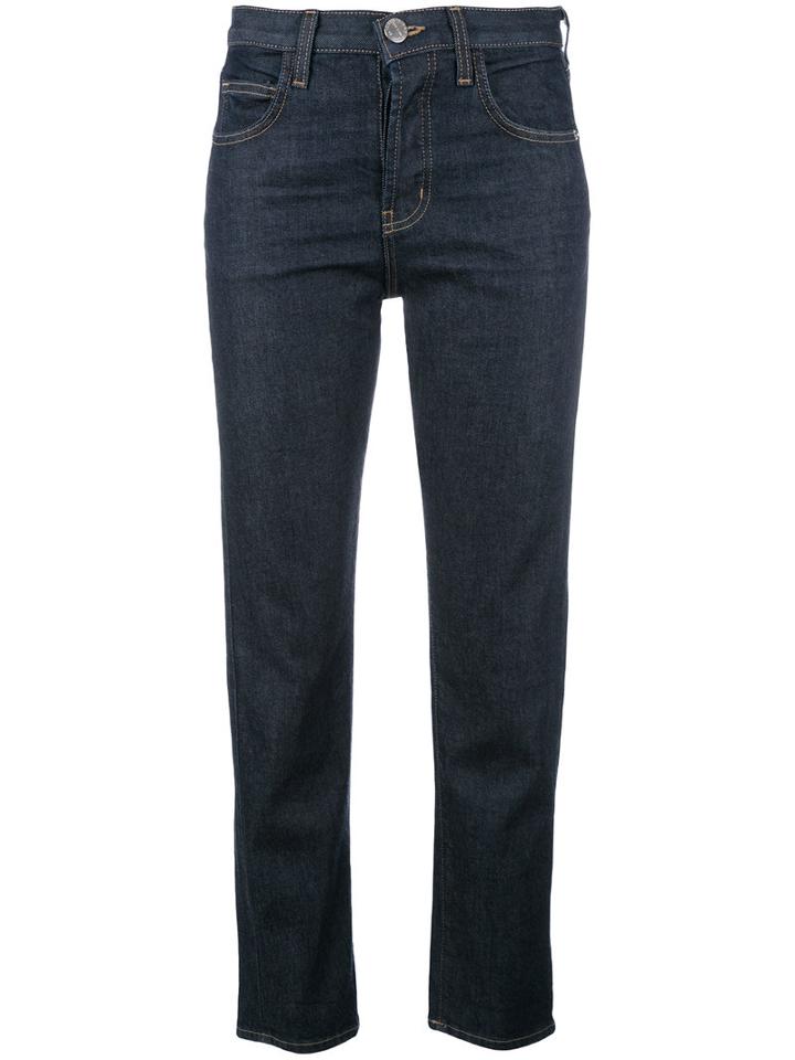Current/elliott The Original Straight Jeans, Women's, Size: 28, Blue, Cotton/spandex/elastane/tencel/polyester