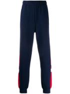 Fila Contrasting Panel Track Pants - Blue