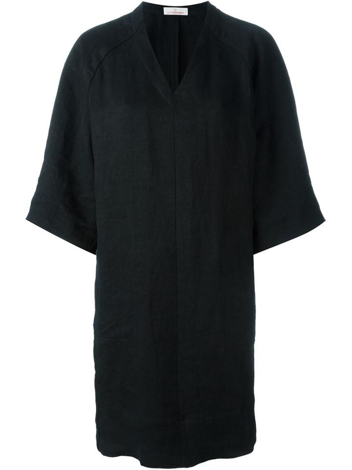 A.f.vandevorst '161 Dessert' Dress, Women's, Size: 36, Black, Linen/flax