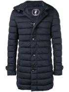 Save The Duck Mid-length Padded Coat - Blue