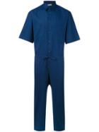 Lucio Vanotti - Short Sleeve Jumpsuit - Men - Cotton/spandex/elastane - 4, Blue, Cotton/spandex/elastane