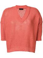 Roberto Collina Shortsleeved Knit Top - Orange