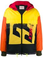 Iceberg Hooded Bomber Jacket - Yellow