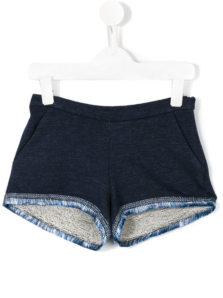 Moncler Kids - Flounce Shorts - Kids - Cotton - 4 Yrs, Blue