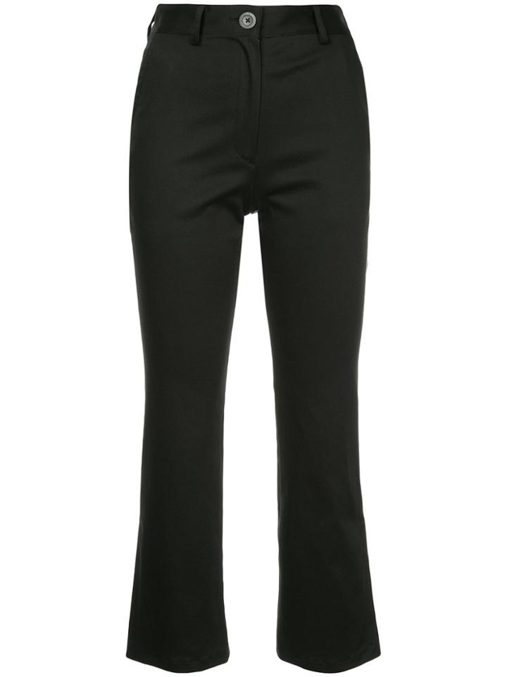 H Beauty & Youth Bootcut Cropped Trousers - Black