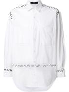 Ktz Pin Embroidery Shirt - White