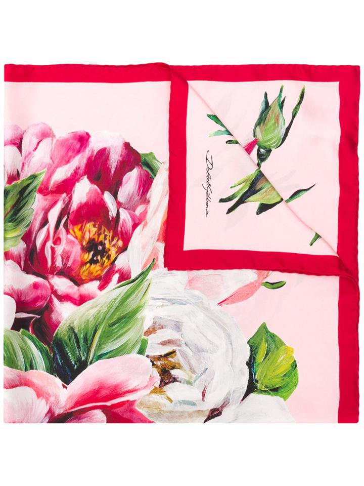 Dolce & Gabbana Majolica-print Twill Scarf - Multicolour