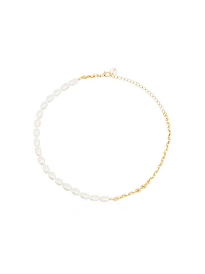 Anissa Kermiche Gold-plated Brass And Pearl Necklace - White & Gold