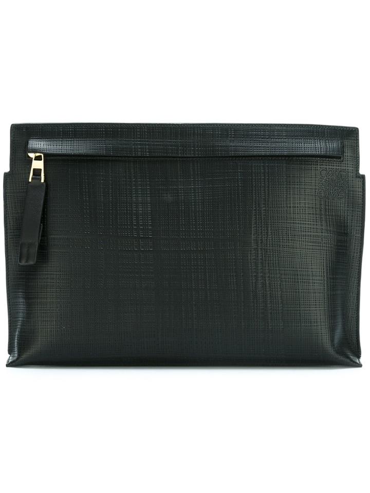 Loewe Signature 't' Pouch - Black