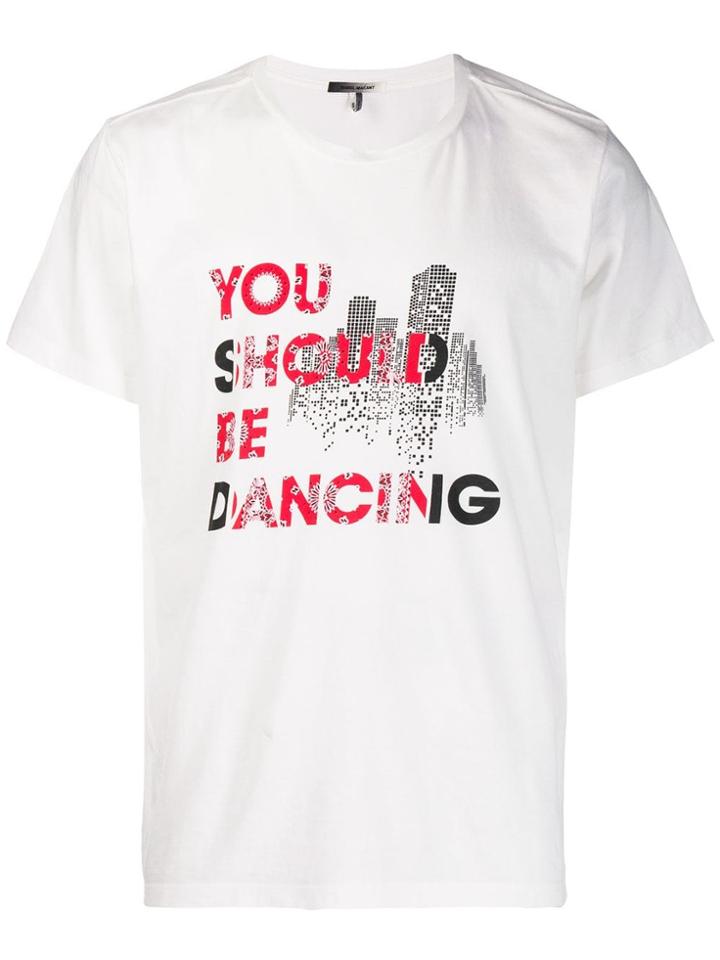 Isabel Marant 'you Should Be Dancing' Print T-shirt - White