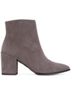 Stuart Weitzman Pointed Ankle Boots - Grey