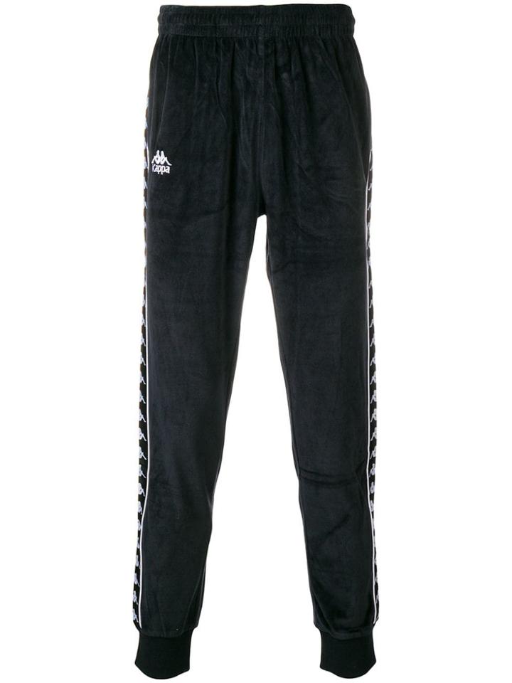 Kappa Textured Logo Track Pants - Black