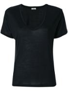 Toteme Deep Neck T-shirt - Black