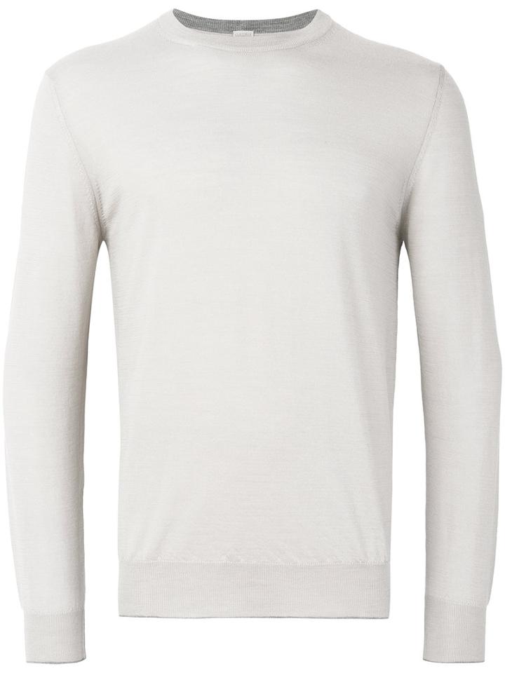 Eleventy - Plain Sweatshirt - Men - Silk/merino - Xl, Brown, Silk/merino