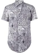 Jean Paul Gaultier Vintage Printed Shirt, Men's, Size: 48, Grey