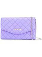 Love Moschino Chain Strap Crossbody Bag, Women's, Pink/purple, Leather