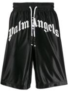 Palm Angels Logo Track Shorts - Black