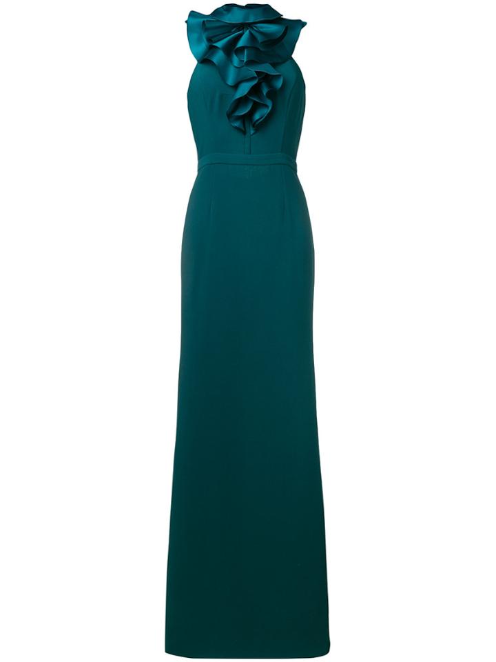 Dsquared2 Ashley Ruffle-neck Bodycon Dress - Green