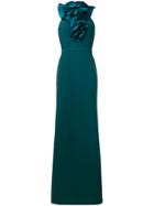 Dsquared2 Ashley Ruffle-neck Bodycon Dress - Green