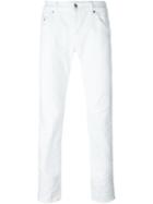 Dondup Slim Fit Jeans, Men's, Size: 36, White, Cotton/spandex/elastane