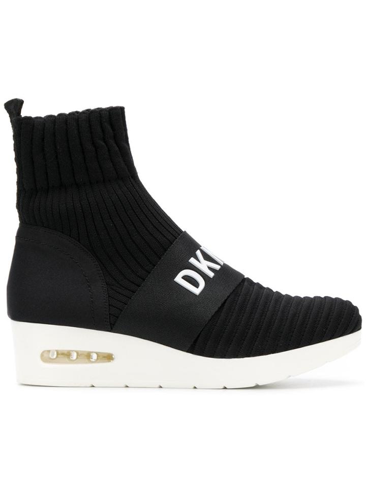 Dkny Knitted Boots - Black