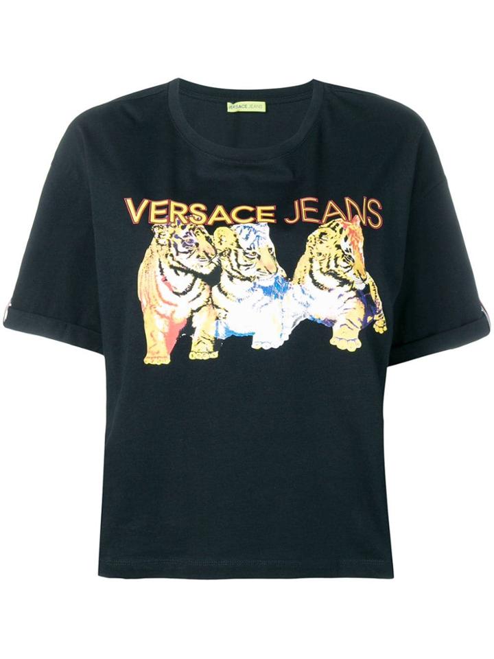 Versace Jeans Logo Tiger T-shirt - Black