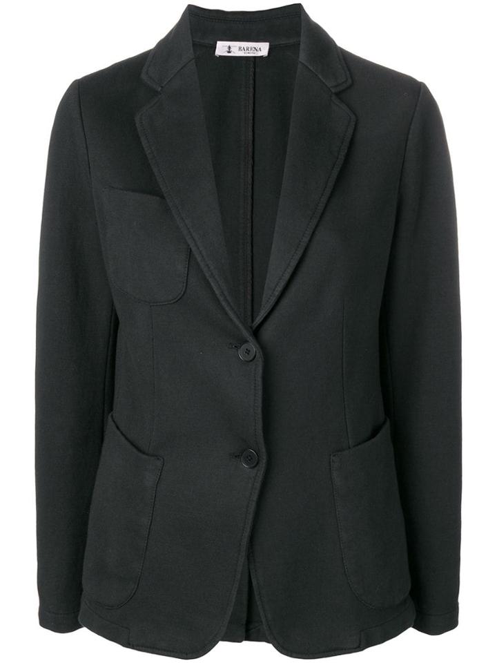 Barena Classic Buttoned Blazer - Black