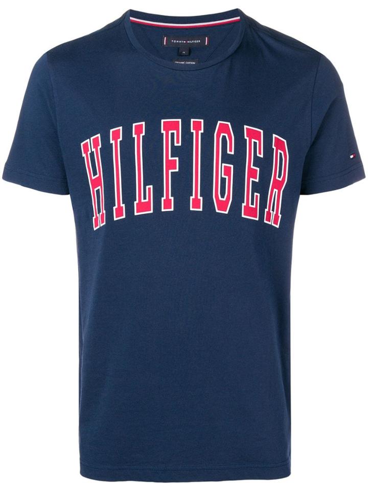 Tommy Hilfiger Brand Print T-shirt - Blue