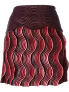 Marco De Vincenzo Wavy Woven Mini Skirt