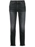 7 For All Mankind Roxanne Cropped Jeans - Grey