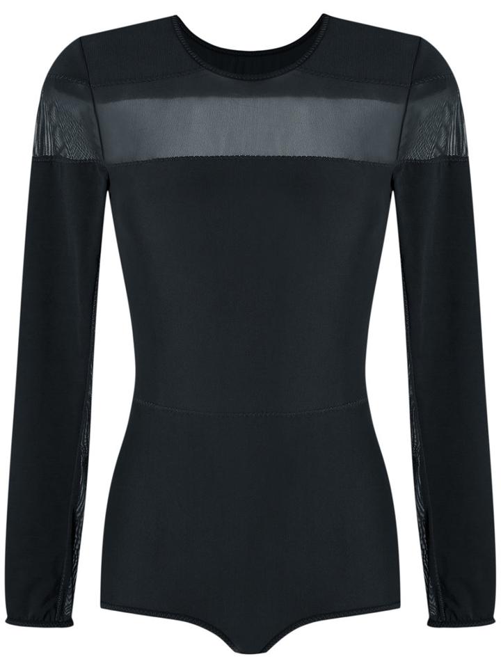 Giuliana Romanno - Panelled Body - Women - Polyamide/spandex/elastane - M, Women's, Black, Polyamide/spandex/elastane