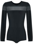 Giuliana Romanno - Panelled Body - Women - Polyamide/spandex/elastane - M, Women's, Black, Polyamide/spandex/elastane